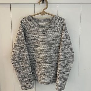 Zella Girl Long Sleeve White Quilted Sweatshirt (Little Girl) XS | 2/$25